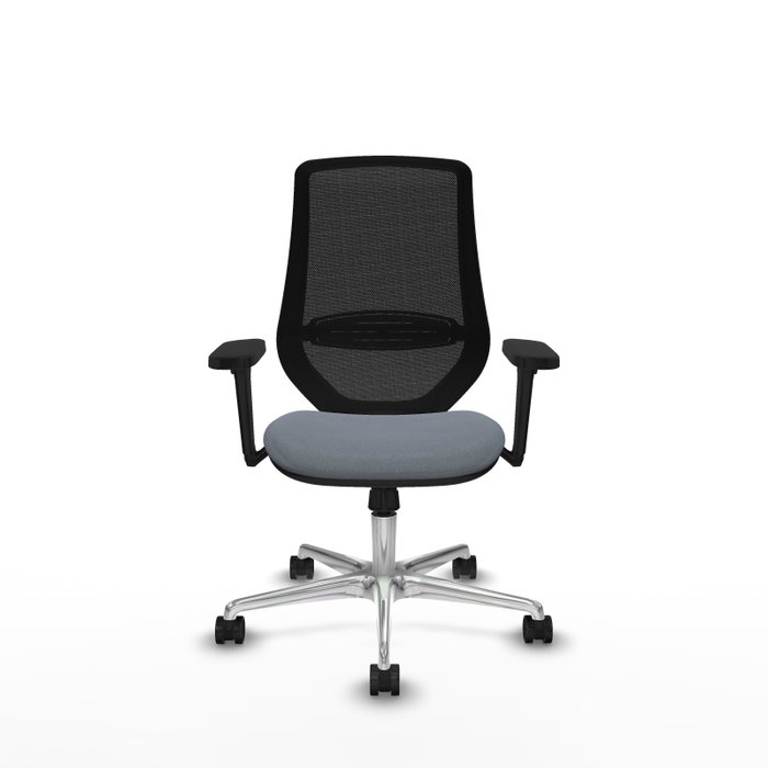 PIQUERAS Y CRESPO Silla de oficina Mardos con mecanismo Sincro, Gris y Negro
