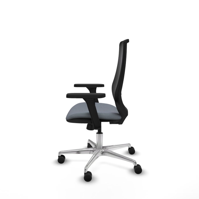 PIQUERAS Y CRESPO Silla de oficina Mardos con mecanismo Sincro, Gris y Negro
