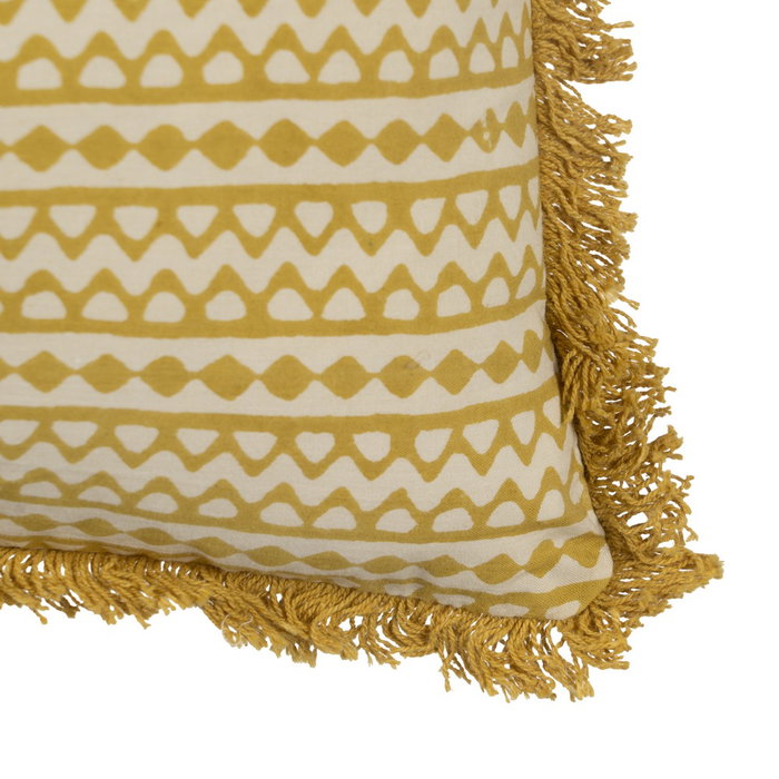 Cojín Beige-Mostaza 100% Algodón 60 X 40 cm (Set de 2) Cojín Beige-Mostaza 100% Algodón 60 X 40 cm (Set de 2)