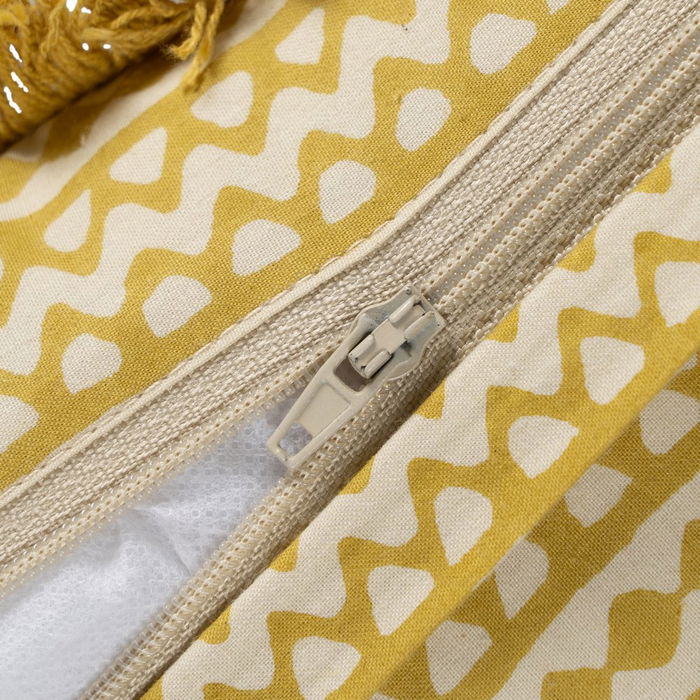 Cojín Beige-Mostaza 100% Algodón 60 X 40 cm (Set de 2) Cojín Beige-Mostaza 100% Algodón 60 X 40 cm (Set de 2)