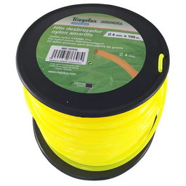 Riegolux RGX Hilo Desbrozadora Nylon Rojo 4,0mm x 100m
