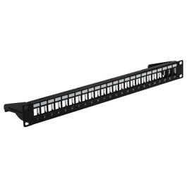 EFB Elektronik Verteilerfeld 19 pulgadas 1HE, 24 puertos, negro