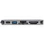 Targus DOCK419 Docking Station USB-C con Ethernet, 100W, HDMI 4K Ultra HD, VGA, 2 Puertos USB-A - Gris