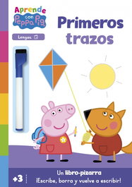 BEASCOA Peppa Pig. Primeros aprendizajes - Aprendo con Peppa Pig. Primeros trazos (Libro-pizarra)