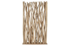 DKD Home Decor Separador de Ambientes Deco indo 24 Item Home Ramas Teca 120 x 25 x 200 cm