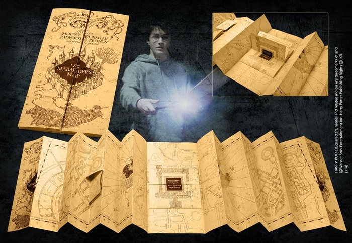 Noble Collection Réplica Mapa del Merodeador Harry Potter