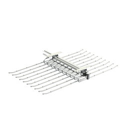 HERRAJES ALK - Pantalonero Extraíble Doble para Armario, para 20 Pantalones, Sistema Óptima de Acero con Acabado Cromo, Modelo 9037.36