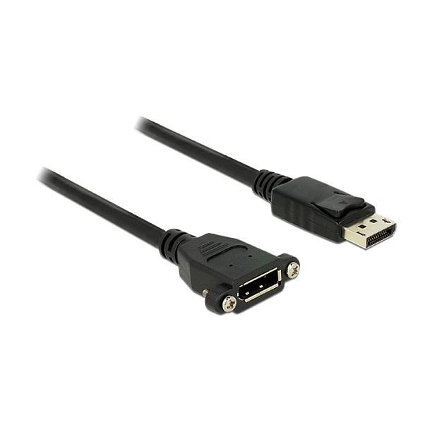 DeLOCK Cable DisplayPort 1.2 de 1 m Macho a Hembra, Negro