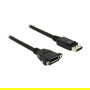 DeLOCK Cable DisplayPort 1.2 1m 3840x2160 4K UHD M a F - Conectores Macho y Hembra, Negro