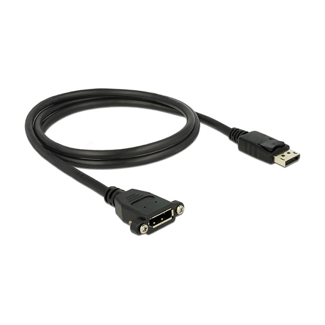 DeLOCK Cable DisplayPort 1.2 de 1 m Macho a Hembra, Negro