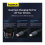 Baseus Enjoyment Pro Cargador de Coche 60W con Cable USB-C Retráctil Negro