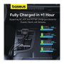 Baseus Enjoyment Pro Cargador de Coche 60W con Cable USB-C Retráctil Negro