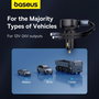 Baseus Enjoyment Pro Cargador de Coche 60W con Cable USB-C Retráctil Negro