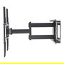 MANHATTAN Soporte de Pared Articulado 94-177 para TV 37-70 Pulgadas, Inclinación y Giro 180°, Compatible VESA 200x200 a 600x400, Hasta 50 kg, para Flachbildschirme y TVs Curvas