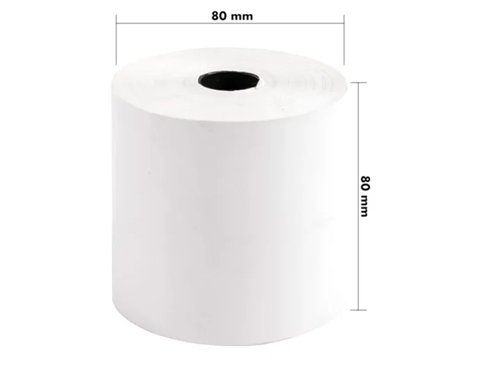 Q-connect Rollo de papel térmico 80 mm x 80 mm sin bisfenol A (Pack de 5) inevitable