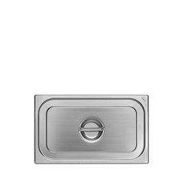 Vollrath Pujadas Tapa para gastronorm Gn 1/6, de acero inoxidable 18/0, tapa para bandeja GN 1/6