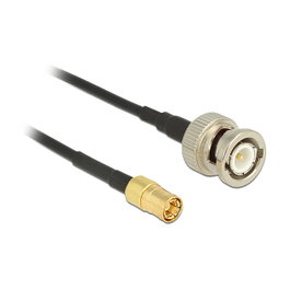 DeLOCK Cable Coaxial de 1 m con conectores BNC a SMB, 50 Ohm