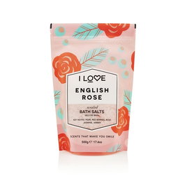 Signature Collection, Rosa inglesa, Sal de baño, 500 g