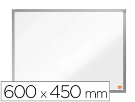NOBO Pizarra blanca magnética Essence acero vitrificado 60x45 cm