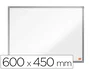 NOBO Pizarra blanca magnética Essence acero vitrificado 60x45 cm