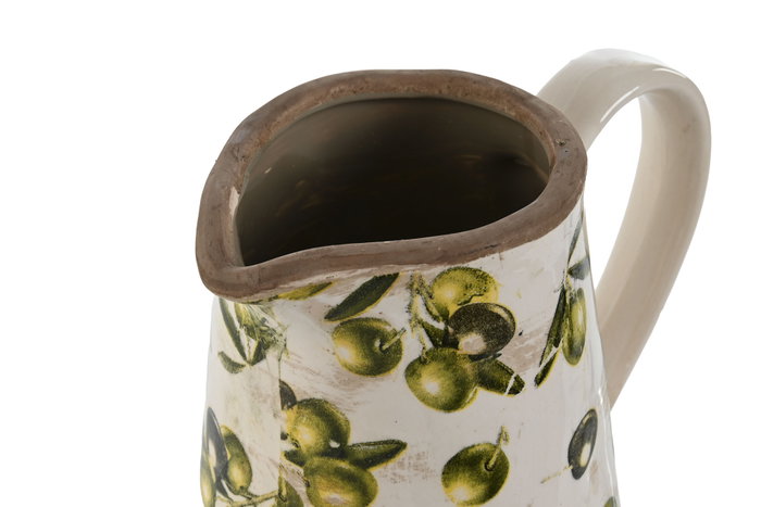 DKD Home Decor Jarrón de Gres Olivo Verde