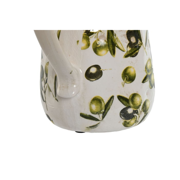 DKD Home Decor Jarrón de Gres Olivo Verde