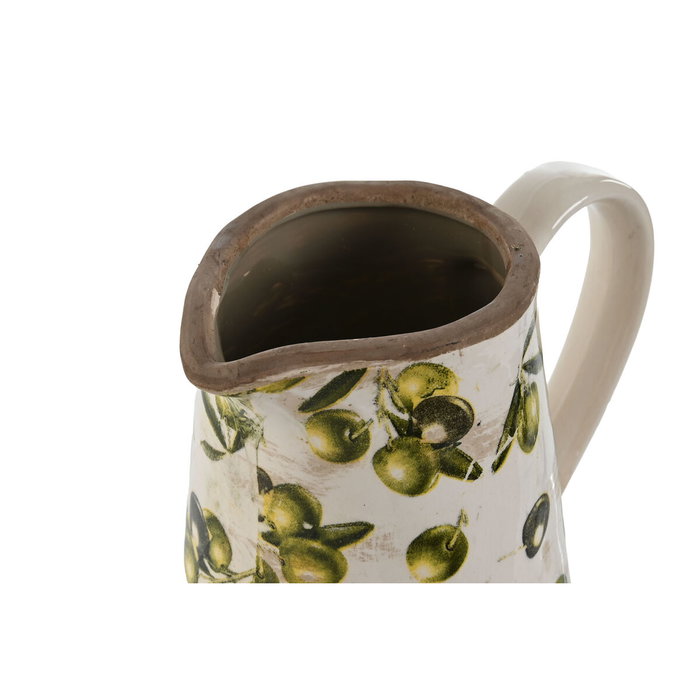 DKD Home Decor Jarrón de Gres Olivo Verde
