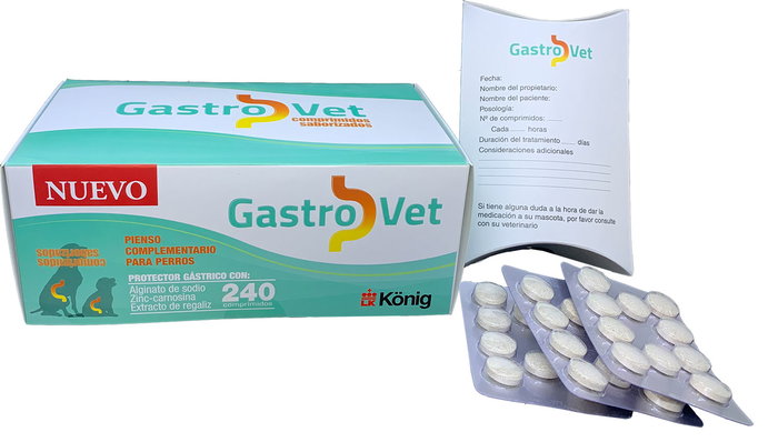 Konig GASTROVET 240cp Complejo Zinc-Carnosina Gastroprotector Antioxidante