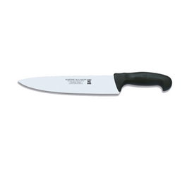 Norplast Cuchillo Oficio Negro 25 cm - Inoxidable con mango plástico - 25.5 cm de largo