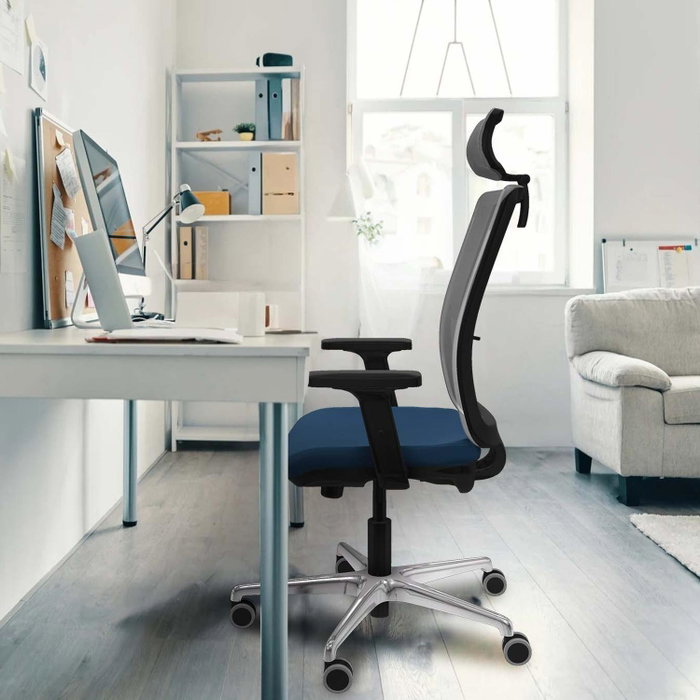 PIQUERAS Y CRESPO Silla de oficina Haches con mecanismo Sincro/Traslack, Negro y Gris PIQUERAS Y CRESPO Silla de oficina Haches con mecanismo Sincro/Traslack, Negro y Gris