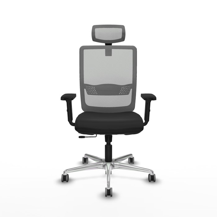 PIQUERAS Y CRESPO Silla de oficina Haches con mecanismo Sincro/Traslack, Negro y Gris PIQUERAS Y CRESPO Silla de oficina Haches con mecanismo Sincro/Traslack, Negro y Gris