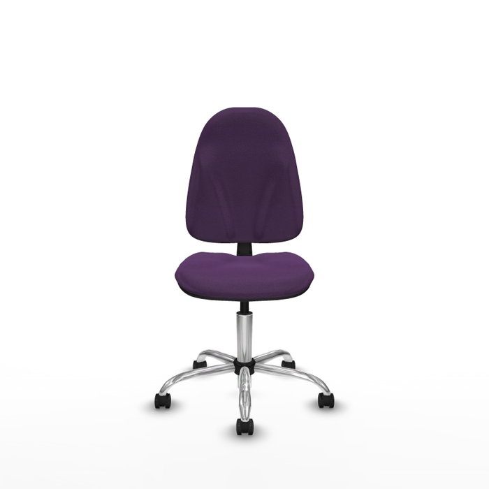 PIQUERAS Y CRESPO Silla de oficina Algarra Morada con Base Cromada