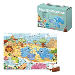 Puzle Dohe Educa Progresivo 36 Piezas Animal World (4-6 Años)