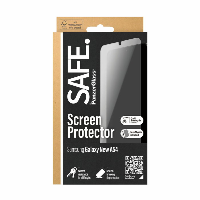 PanzerGlass SAFE. Protector de Pantalla Samsung Galaxy A55 5G Ultra-Wide Fit PanzerGlass SAFE. Protector de Pantalla Samsung Galaxy A55 5G Ultra-Wide Fit
