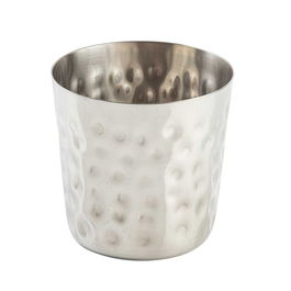 TABLECRAFT - AC885H/6 - Pack de 6 unidades - Cilindro de aperitivo. Acabado martilé 415 ml - 8,7 x 8,7 x 8,5 cm - Acero inoxidable