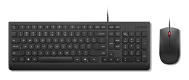 Lenovo ES 172 Combo Teclado y Mouse Wired USB Español con Tecla Copilot, Teclado Numérico y Diseño Anti-derrames - Negro