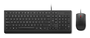 Lenovo ES 172 Combo Teclado y Mouse Wired USB Español con Tecla Copilot, Teclado Numérico y Diseño Anti-derrames - Negro