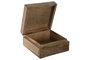 DKD Home Decor Set de 2 Cajas de Mango con Diseño de Langosta y Acabado Lacado Blanco