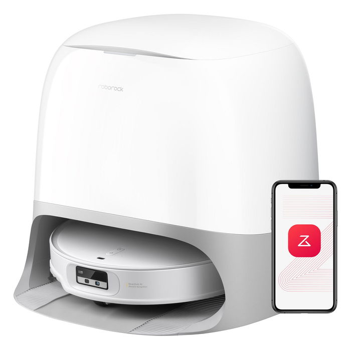 Roborock Qrevo Curv X - Robot Aspirador y Fregador Automático con Base de Autovaciado, LiDAR, 22000 Pa, Control por Voz, Blanco, 79.8 mm de Altura Roborock Qrevo Curv X - Robot Aspirador y Fregador Automático con Base de Autovaciado, LiDAR, 22000 Pa, Control por Voz, Blanco, 79.8 mm de Altura