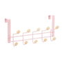 Perchero para Puertas Berilo Rosa Madera Metal 35 x 17 x 15 cm (6 Unidades)