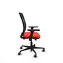 PIQUERAS Y CRESPO Silla de oficina Haches Naranja oscuro/Negro