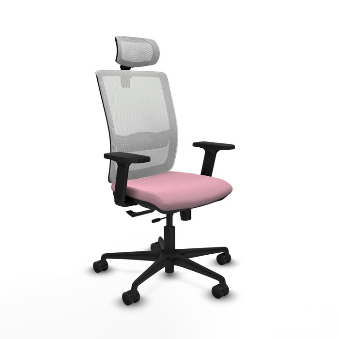PIQUERAS Y CRESPO Silla de oficina Haches Rosa y Blanco PIQUERAS Y CRESPO Silla de oficina Haches Rosa y Blanco