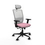 PIQUERAS Y CRESPO Silla de oficina Haches Rosa y Blanco