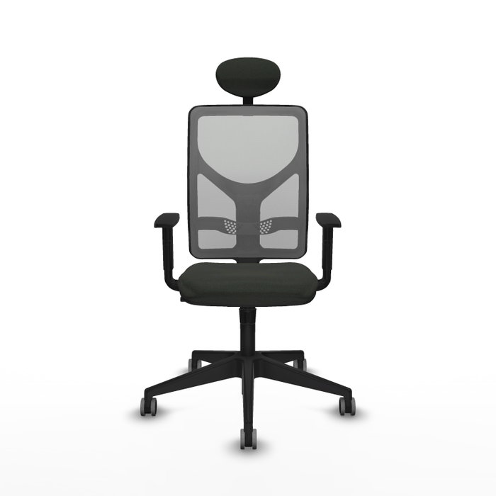 PIQUERAS Y CRESPO Silla de oficina Motilla con mecanismo Sincro, Negro y Gris PIQUERAS Y CRESPO Silla de oficina Motilla con mecanismo Sincro, Negro y Gris
