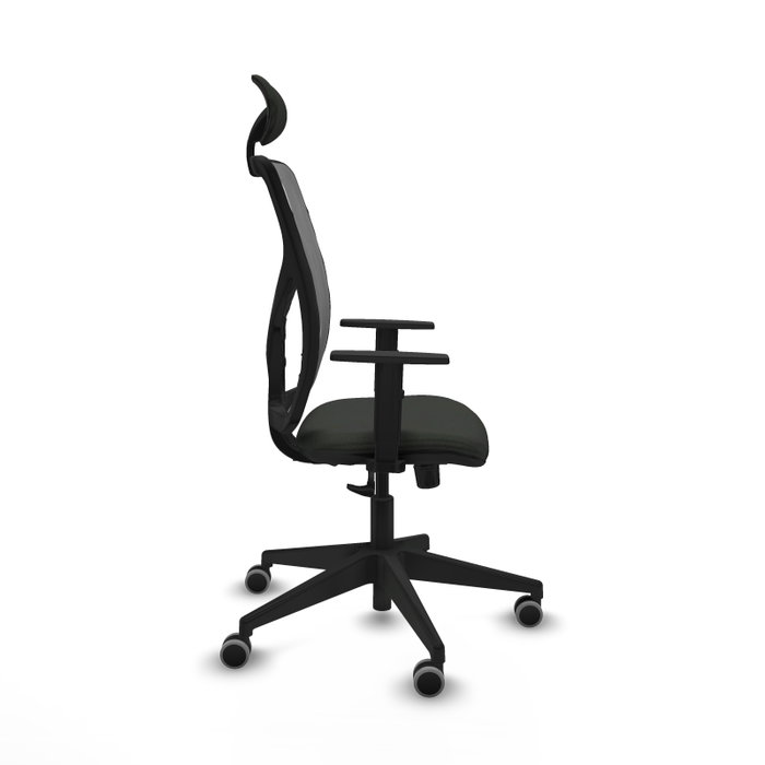 PIQUERAS Y CRESPO Silla de oficina Motilla con mecanismo Sincro, Negro y Gris PIQUERAS Y CRESPO Silla de oficina Motilla con mecanismo Sincro, Negro y Gris