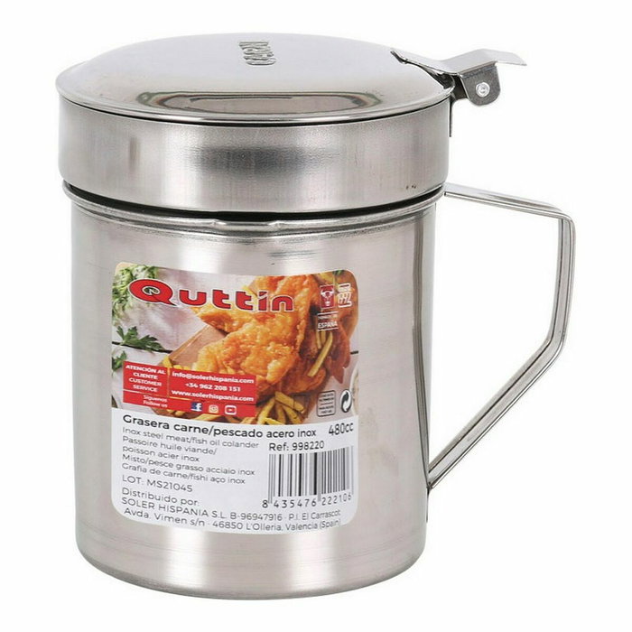 Grasera para Carne o Pescado Quttin 52833 13 x 9,5 x 12 cm Acero Inoxidable (12 Unidades) Grasera para Carne o Pescado Quttin 52833 13 x 9,5 x 12 cm Acero Inoxidable (12 Unidades)