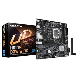 Gigabyte H610M D3W WF6 Placa Base Intel H610 LGA 1700 mATX DDR5 con Wi-Fi 6