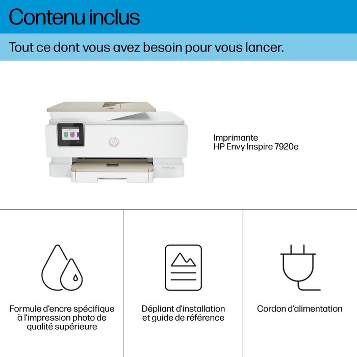 HP ENVY Inspire 7920e Multifunción WiFi Blanca con ADF