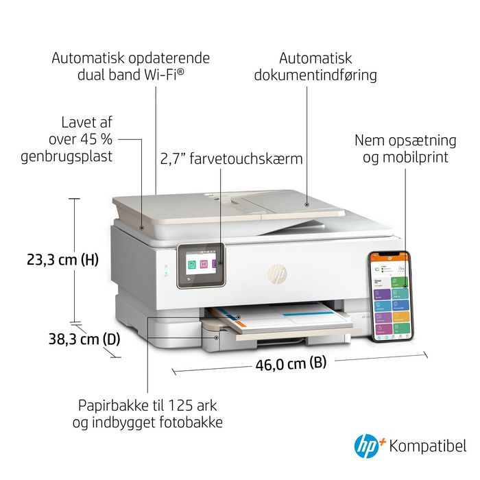 HP ENVY Inspire 7920e Multifunción WiFi Blanca con ADF