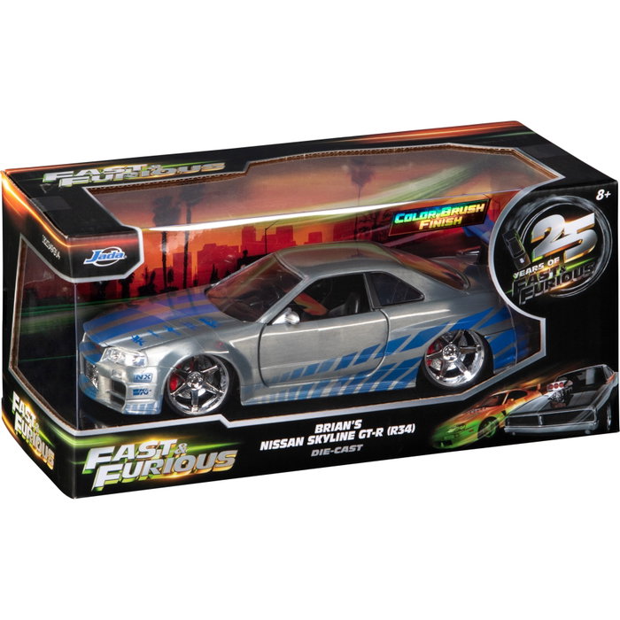Jada Toys Nissan Skyline GT-R 2002 Fast & Furious Aniversario 1:24
